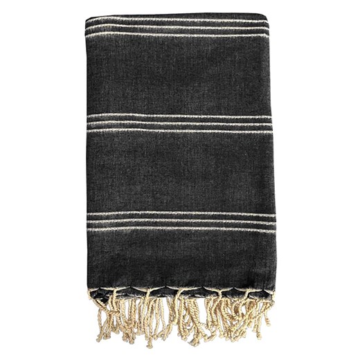 Le Comptoir de la Plage Fouta "Osiris" w kolorze czarnym - 200 x 200 Le Comptoir De La Plage onesize promocyjna cena Limango Polska