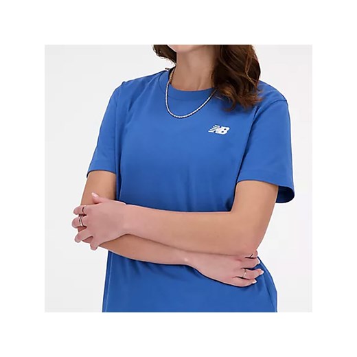 Bluzka damska New Balance z okrągłym dekoltem z krótkimi rękawami