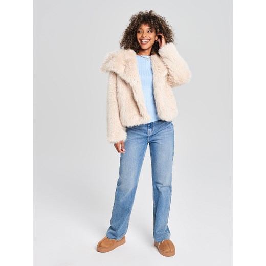 Sinsay - Bluzka z długimi rękawami - błękitny Sinsay L Sinsay