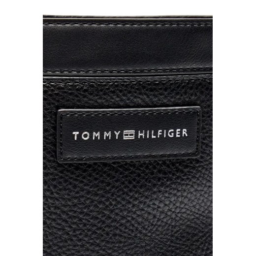 Torba męska czarna Tommy Hilfiger ze skóry ekologicznej