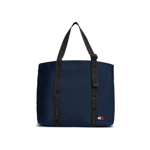 Shopper bag granatowa Tommy Jeans mieszcząca a5 