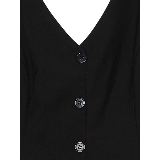 Cropp - Czarna sukienka mini z kołnierzykiem - czarny Cropp M Cropp