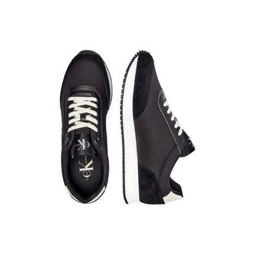 Buty sportowe męskie Calvin Klein sznurowane ze skóry