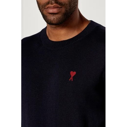 AMI Paris Wełniany sweter | Regular Fit Ami Paris S Gomez Fashion Store