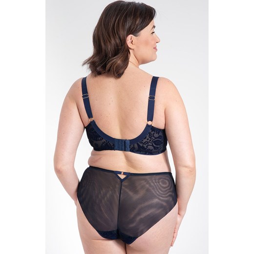 Figi damskie z wysokim stanem Harriet B400, Kolor granatowy, Rozmiar L, Samanta ze sklepu Intymna w kategorii Majtki damskie - zdjęcie 175129038