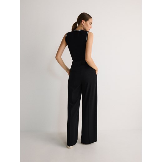 Reserved - Proste spodnie - czarny Reserved XL Reserved
