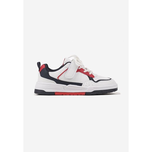 Białe Buty Sportowe Sneakersy na Grubej Podeszwie z Zapięciem na Rzep Avasoni ze sklepu born2be.pl w kategorii Buty sportowe dziecięce - zdjęcie 175130859