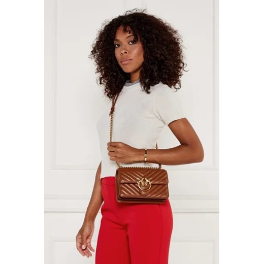 Pinko Skórzana torebka na ramię Love One Mini Pinko One Size Gomez Fashion Store
