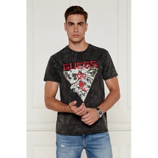 T-shirt męski Guess z krótkimi rękawami z bawełny