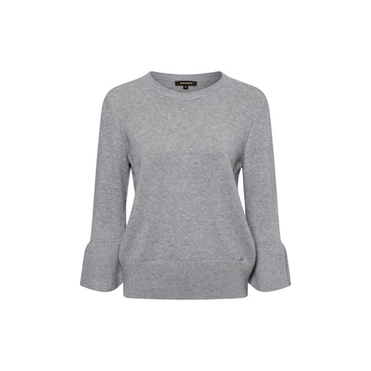 More & More Sweter damski z dzianiny Kobiety wiskoza jasny szary jednolity ze sklepu vangraaf w kategorii Swetry damskie - zdjęcie 175136768