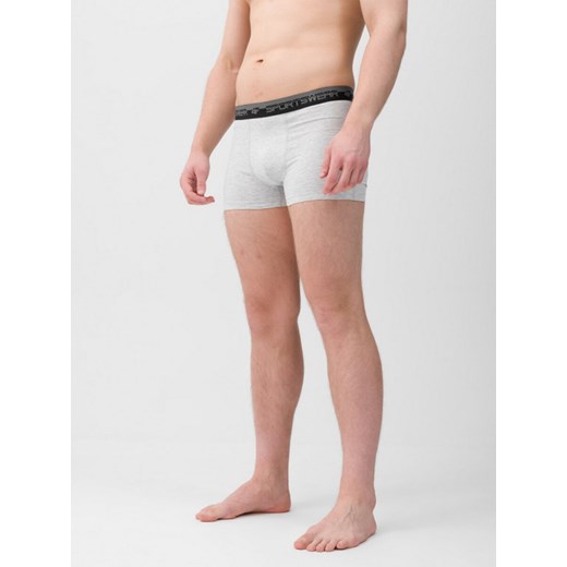 Męskie bokserki (2-pack) 4F 4FWMM00UBXSM051 - białe ze sklepu Sportstylestory.com w kategorii Majtki męskie - zdjęcie 175141039