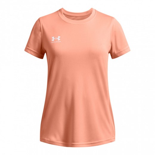 Dziewczęca koszulka treningowa Under Armour UA G\'s Challenger Train SS - pomarańczowa ze sklepu Sportstylestory.com w kategorii Bluzki dziewczęce - zdjęcie 175141048