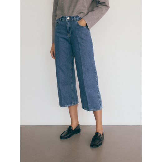 Reserved - Jeansy culotte - niebieski Reserved 34 Reserved