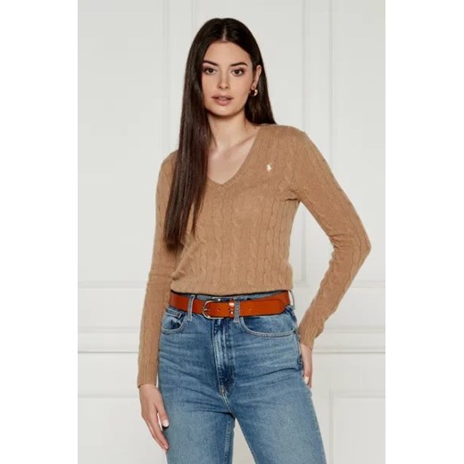 POLO RALPH LAUREN Wełniany sweter KIMBERLY | Regular Fit | z dodatkiem kaszmiru Polo Ralph Lauren M Gomez Fashion Store