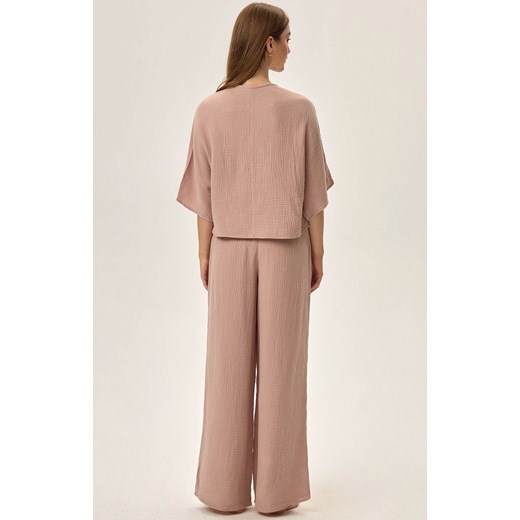 Muślinowa piżama damska różowa Fave 42025-34X, Kolor różowy, Rozmiar L, Henderson ze sklepu Intymna w kategorii Piżamy damskie - zdjęcie 175148098