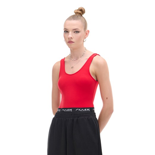 Cropp - Czerwone body - czerwony ze sklepu Cropp w kategorii Bluzki damskie - zdjęcie 175149907