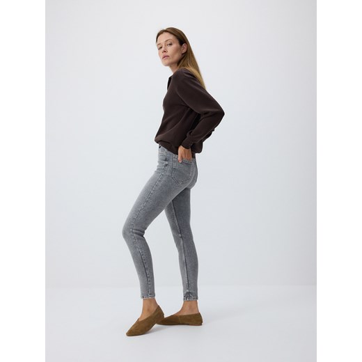 Reserved - Jeansy high waist - jasnoszary Reserved 44 Reserved