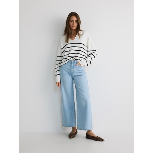 Reserved - Sweter oversize - złamana biel Reserved M Reserved