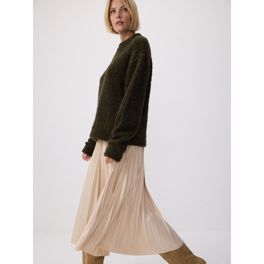 Reserved - Plisowana sukienka - kremowy Reserved XS Reserved