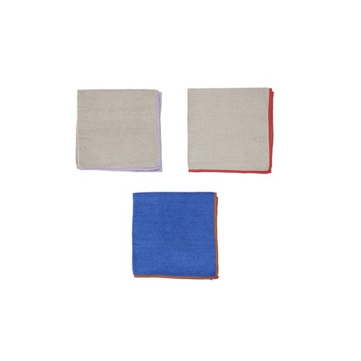 OYOY living design Ściereczki (3 szt.) w kolorze szaro-niebieskim do mycia - 30 x 30 cm ze sklepu Limango Polska w kategorii Ścierki kuchenne - zdjęcie 175158418