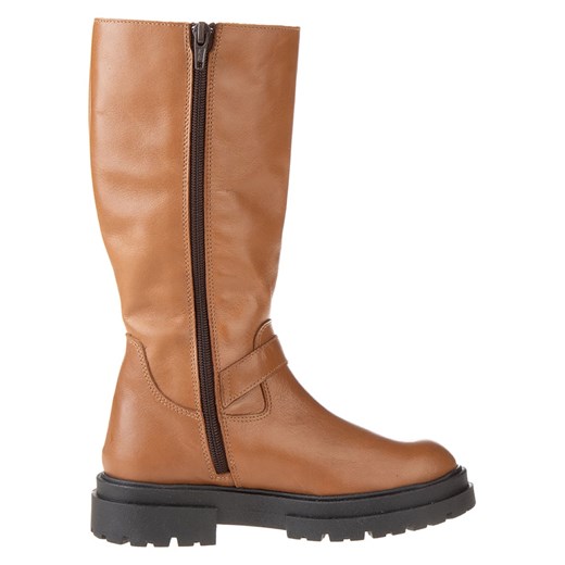 lamino Skórzane kozaki w kolorze jasnobrązowym Lamino 36 promocja Limango Polska