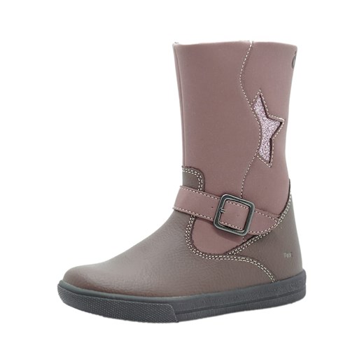 lamino Skórzane botki w kolorze fiołkowym Lamino 35 promocyjna cena Limango Polska