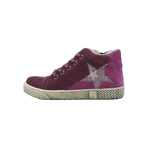 lamino Skórzane sneakersy w kolorze fioletowym ze sklepu Limango Polska w kategorii Trampki dziecięce - zdjęcie 175159426