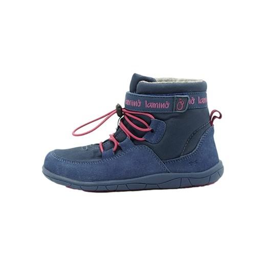 lamino Skórzane buty w kolorze niebieskim do chodzenia na boso ze sklepu Limango Polska w kategorii Buty zimowe dziecięce - zdjęcie 175159746