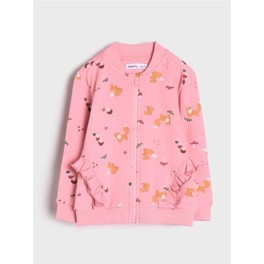 Sinsay - Bluza z zamkiem - różowy ze sklepu Sinsay w kategorii Bluzy dziewczęce - zdjęcie 175160929