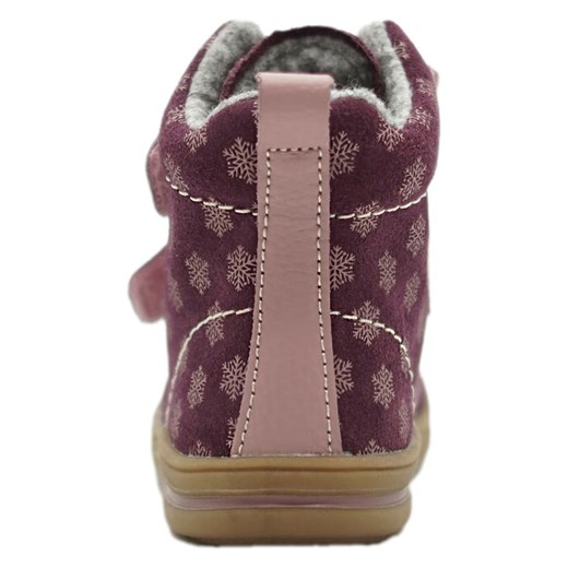 lamino Skórzane botki w kolorze fioletowym Lamino 25 promocja Limango Polska