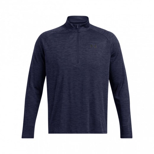 Męski longsleeve treningowy Under Armour UA Tech Textured 1/2 Zip - granatowy Under Armour L Sportstylestory.com