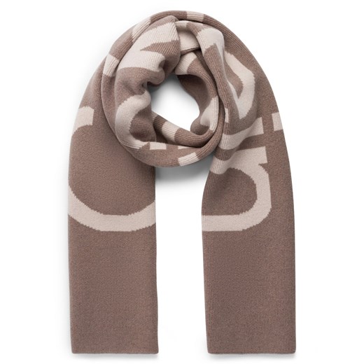 Calvin Klein Szalik damski Kobiety Wełna taupe wzorzysty ze sklepu vangraaf w kategorii Szaliki i chusty damskie - zdjęcie 175166349