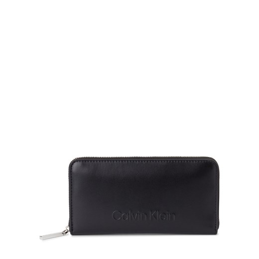 Calvin Klein Portfel damski Kobiety Sztuczna skóra czarny jednolity ze sklepu vangraaf w kategorii Portfele damskie - zdjęcie 175166355