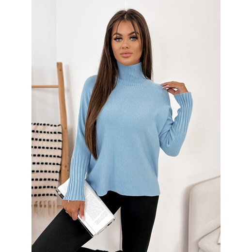 sweter effar błękitny one size ze sklepu UBRA w kategorii Swetry damskie - zdjęcie 175166927
