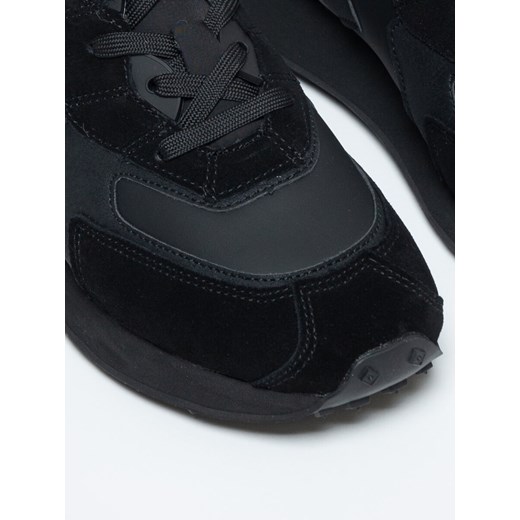 Sneakersy męskie ze skóry naturalnej czarne OO174297 906 ze sklepu Big Star w kategorii Buty sportowe męskie - zdjęcie 175171876