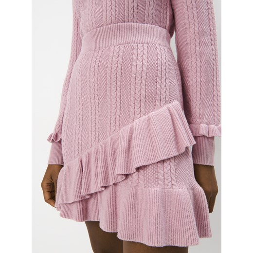 Mohito - Różowa swetrowa spódnica mini - różowy Mohito M Mohito