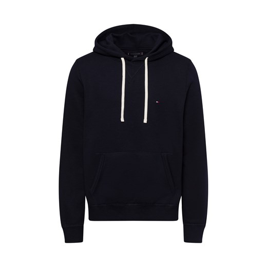 Tommy Hilfiger Męski sweter z kapturem Mężczyźni granatowy jednolity ze sklepu vangraaf w kategorii Bluzy męskie - zdjęcie 175173299