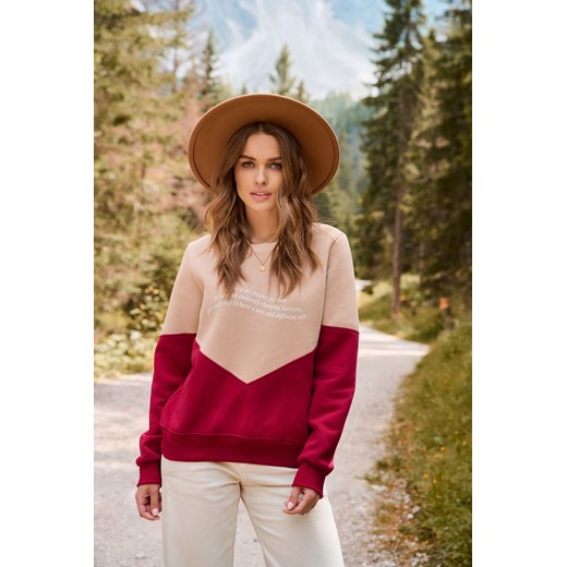 Bluza Cherry Cream XS ze sklepu NAOKO w kategorii Bluzy damskie - zdjęcie 175174435