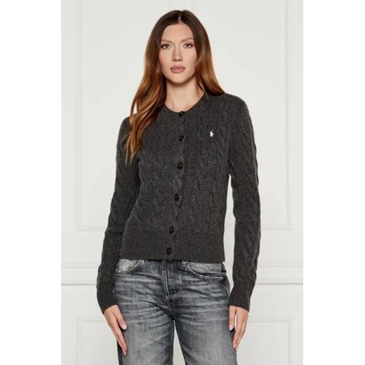 POLO RALPH LAUREN Wełniany kardigan | Regular Fit | z dodatkiem kaszmiru ze sklepu Gomez Fashion Store w kategorii Swetry damskie - zdjęcie 175176435