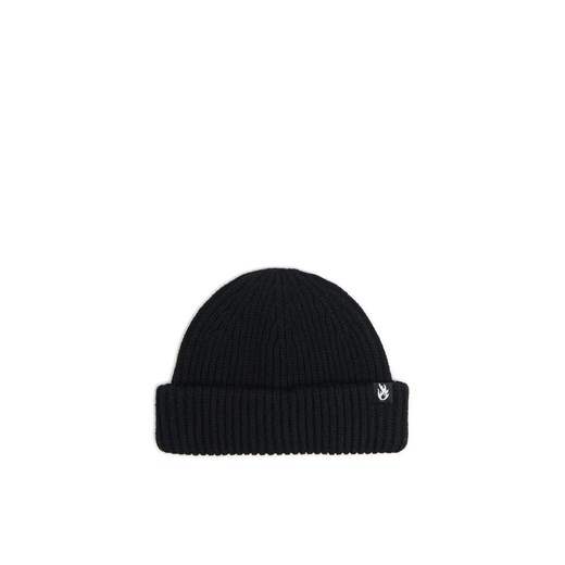 Cropp - Dzianinowa czapka short beanie - czarny ze sklepu Cropp w kategorii Czapki zimowe męskie - zdjęcie 175177875