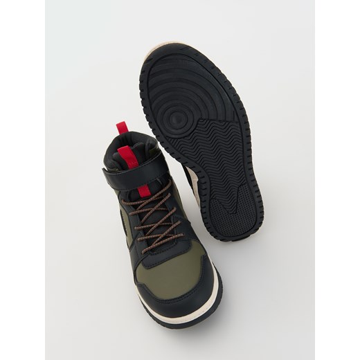 Reserved - Sneakersy z rzepami - zielony Reserved 30 Reserved