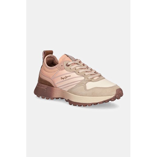 Pepe Jeans sneakersy PLS60010 kolor różowy LUCKY FLAG ze sklepu ANSWEAR.com w kategorii Buty sportowe damskie - zdjęcie 175179137
