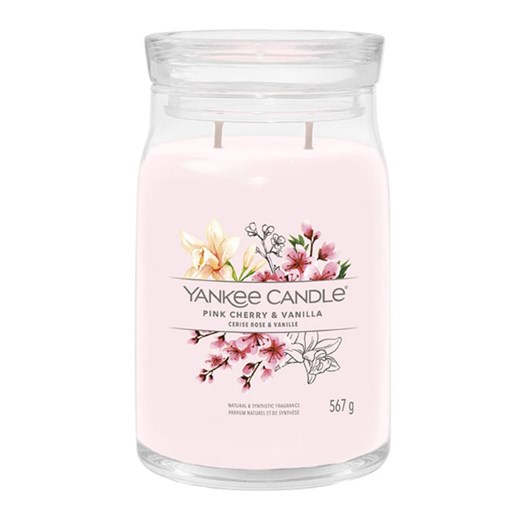 Yankee Candle Świeca zapachowa &quot;Pink Cherry &amp; Vanilla&quot; - 567 g ze sklepu Limango Polska w kategorii Świece i dyfuzory - zdjęcie 175181238