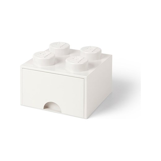 LEGO Pojemnik "Brick 4" w kolorze białym z szufladami - 25 x 18 x 25 Lego onesize Limango Polska wyprzedaż