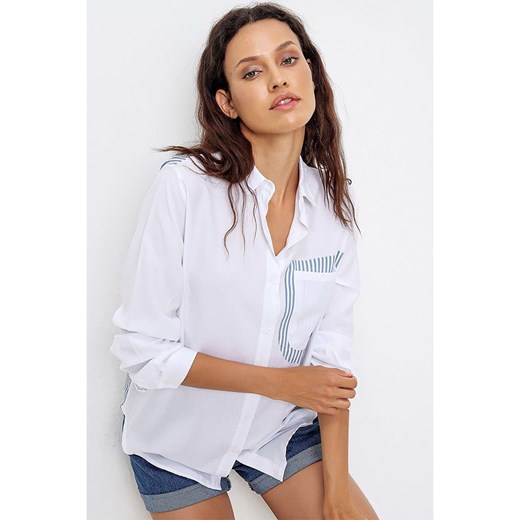 Trend Alacati Koszula w kolorze białym Trend Alacati 36 okazyjna cena Limango Polska