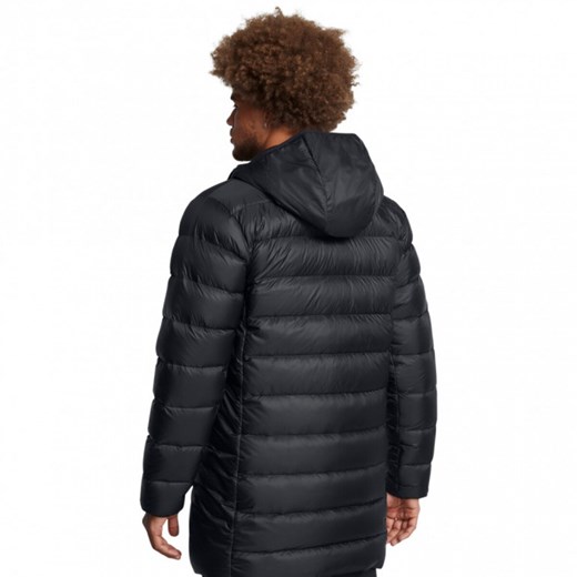 Męska kurtka parka z puchem naturalnym Under Armour Legend Down - czarna ze sklepu Sportstylestory.com w kategorii Kurtki męskie - zdjęcie 175187138