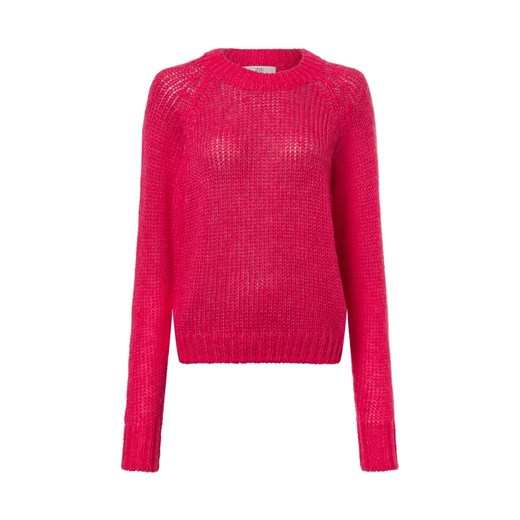 IPURI Sweter damski z dzianiny Kobiety wyrazisty róż jednolity ze sklepu vangraaf w kategorii Swetry damskie - zdjęcie 175187987