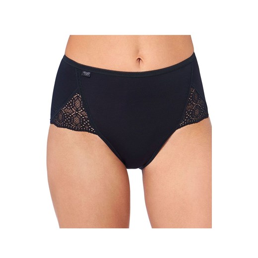 Sloggi 2-pack czarne figi damskie Pure Sense Luxe Maxi 10181306, Kolor czarny, Rozmiar 38, Sloggi ze sklepu Primodo w kategorii Majtki damskie - zdjęcie 175189795
