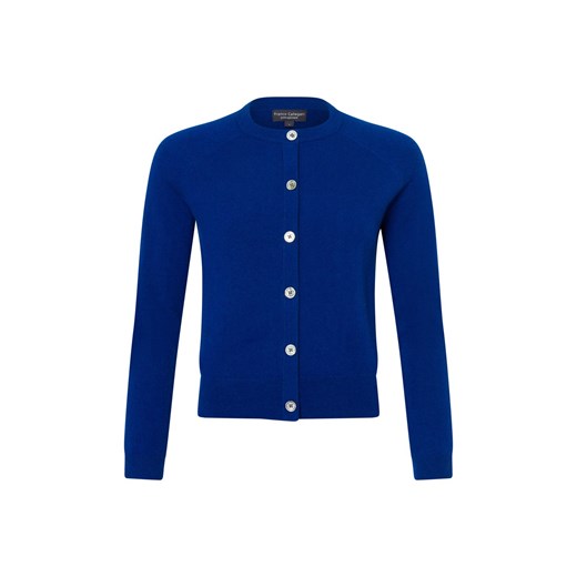 Franco Callegari Kardigan damski Kobiety Kaszmir niebieski jednolity ze sklepu vangraaf w kategorii Swetry damskie - zdjęcie 175190809