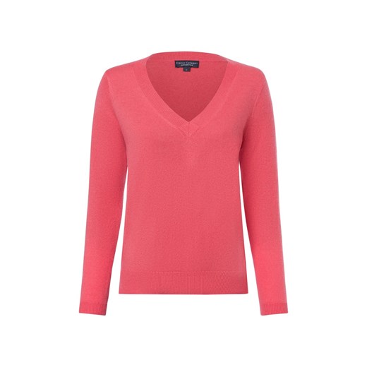 Franco Callegari Sweter damski z dzianiny Kobiety Kaszmir koralowy jednolity ze sklepu vangraaf w kategorii Swetry damskie - zdjęcie 175190815